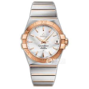 VS廠歐米茄銀面條釘間玫星座38m