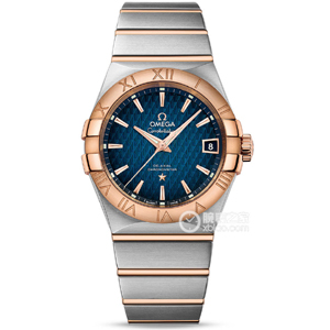 VS廠歐米茄間玫格紋藍面條釘星座38m