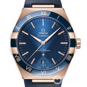 VS廠歐米茄玫瑰金藍圈藍面星座8901機41m