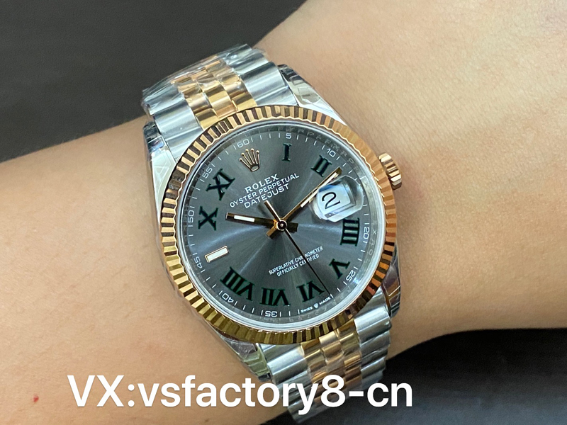 VS廠勞力士間玫瑰金綠蘿日志復刻表工藝細節評測