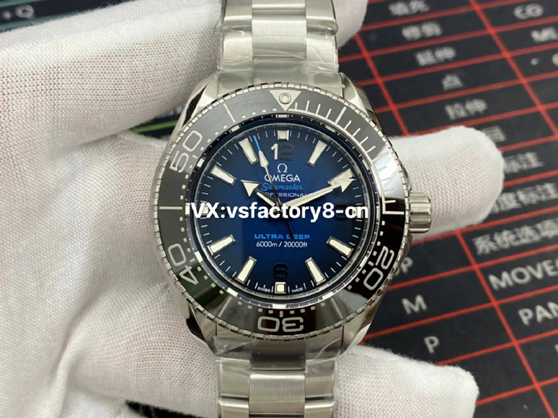 歐米茄漸變藍海王海馬600米復刻表丹東8912機復刻細節做工值不值得入手