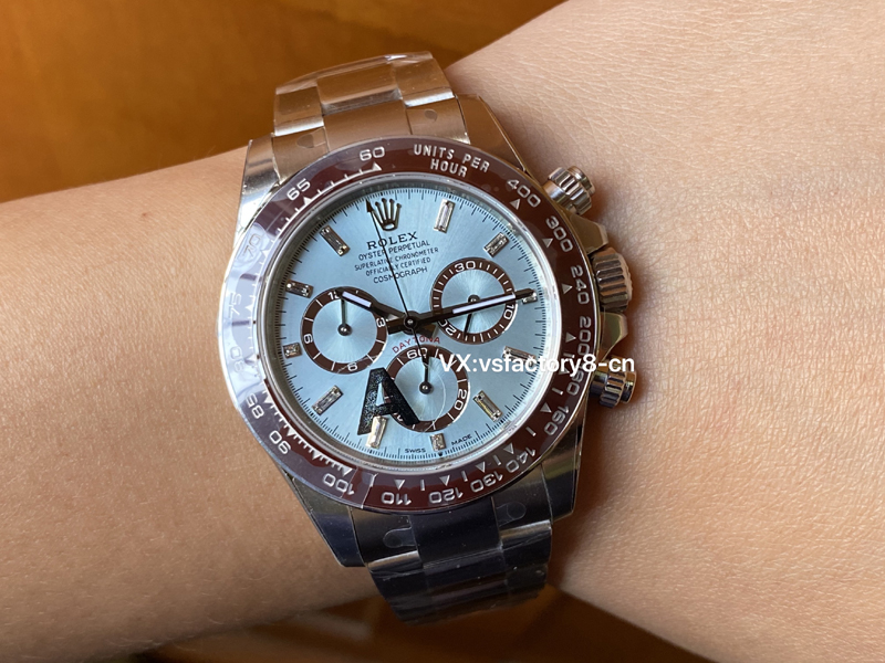 勞力士40m冰藍鉆迪通拿丹東4131機V3配重版復刻表細節做工是最高版本嗎