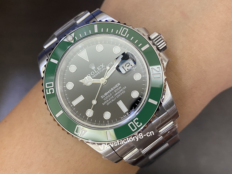 VS廠勞力士三代綠水鬼丹東3235機細節最高復刻還原是最高版本嗎